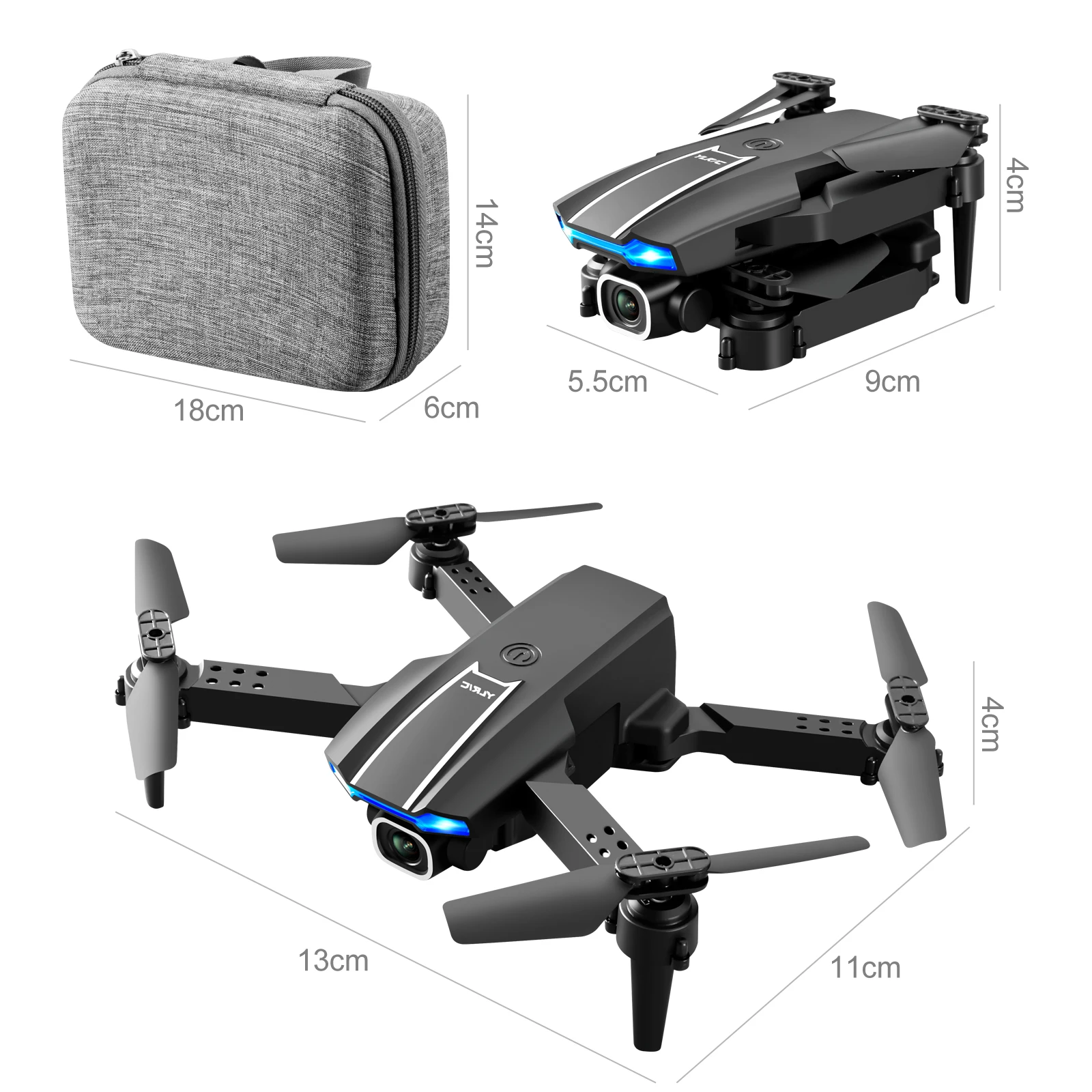 Mini Drone Small Size Body 10 Minutes Flight Time 4k Dual Camera Double ...