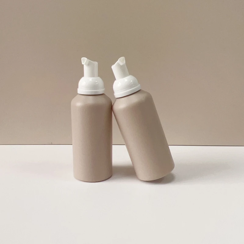 Empty Plastic Foam Soap Pump Bottle 200ml HDPE Plastic Face Wash Mousse Foam Pump Bottle
