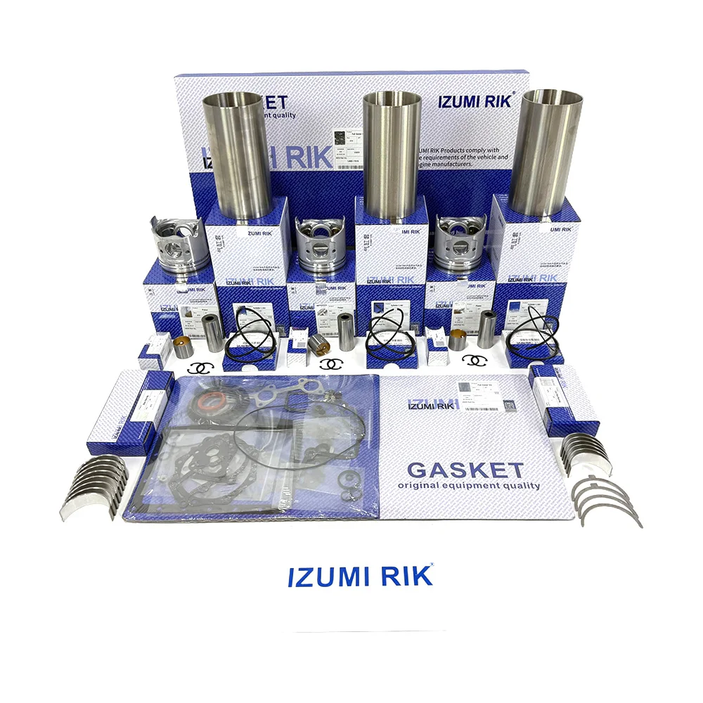 Overhaul Rebuild Kit with Overhaul Kit Main & Conrod Bearing with Thrust Washer for Perkins 403C-07 403C-11 403C-15 Engine Parts
