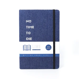 Wholesale Custom Notebooks A4 A5 A6 Cloth Fabric Hardcover Notebook With Pen Holder