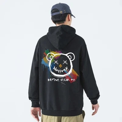 Graffiti Printed Hoodies For Men 2021 