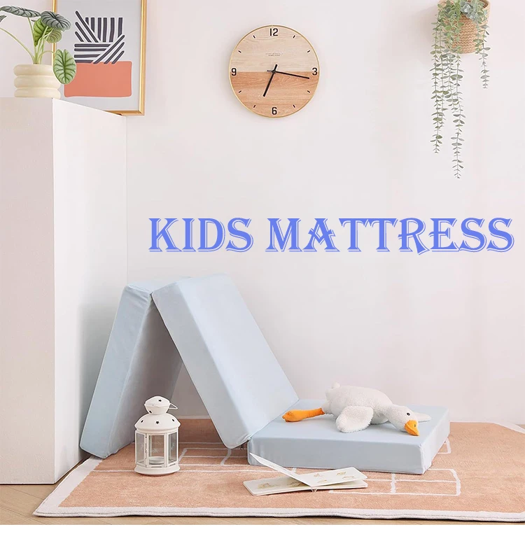 Standard Sizes Memory Foam Crib Mattress Topper Baby Bed Mattress Trifold Pack Play Foam