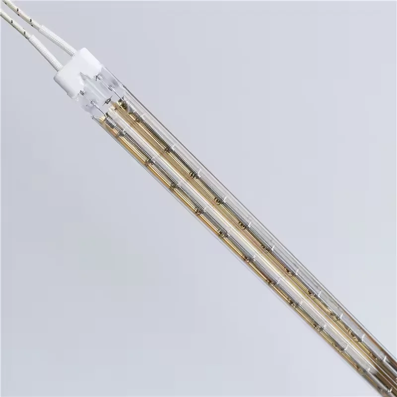 Электрическая камера для сауны золотой отражатель Двухтрубная кварцевая нагревательная лампа галогенные лампы Инфракрасные излучатели отверждение красок на пластике