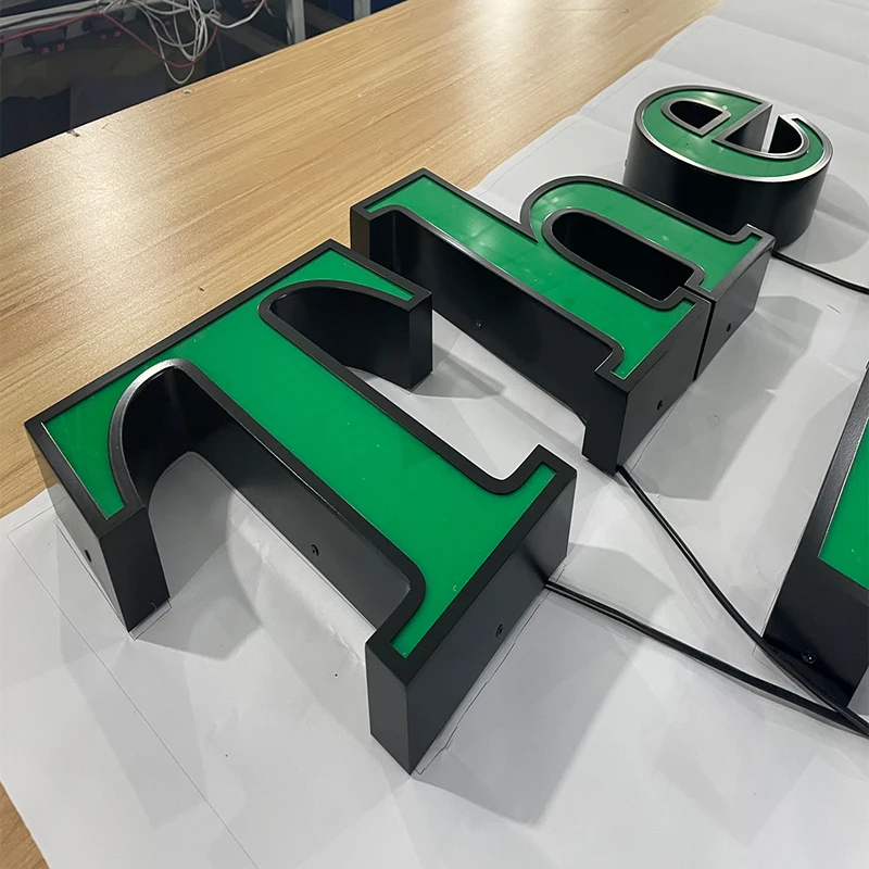 Luminous Letters Cladding Le Mai Custom Shop Name Stainless Steel Sign Acrylic Luminous Letter 3d ...