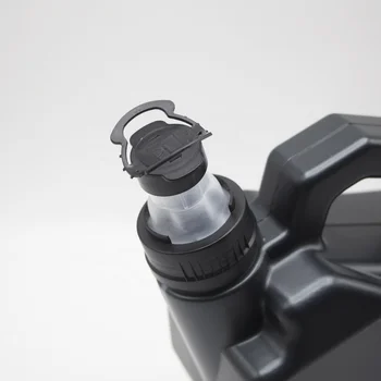 4L black plastic industrial diesel engine oil screw bottle spout caps for plastic motor oil bottle