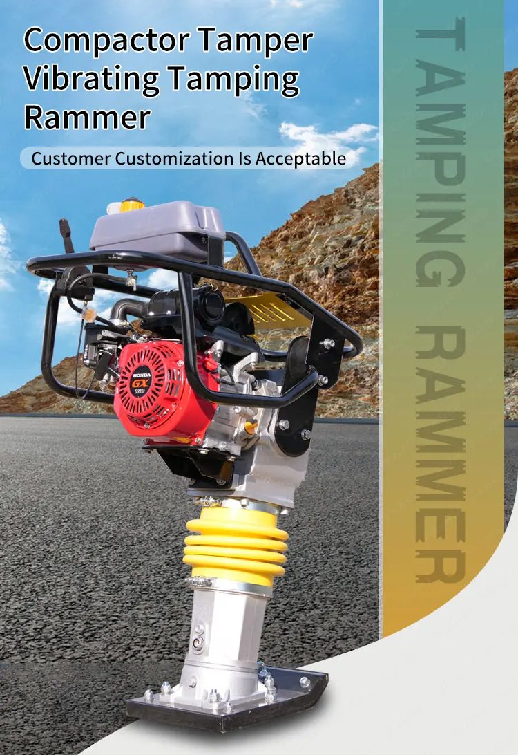 Compactor Taming Gasoline Tamping Rammer - Efficient Track Bed Compactor