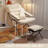 Off-white thickened armchair cushion footrest