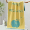 Apple towel, yellow