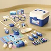 Piccola scatola portaoggetti blu, set da 37 pezzi