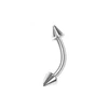 Eyebrow ring with cone