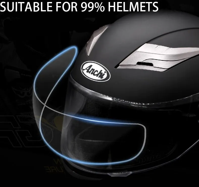 Motorcycle Helmet Sun Visor Film Anti Fog Motorcycle Sun Shade Sun  Protection Helmet UV Resistance Sticker