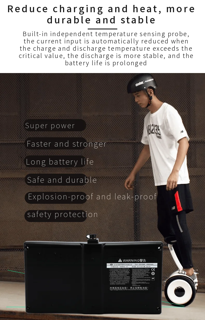 Replacement Batterie Ninebot Minipro Battery Pack 54v 4.4ah For Xiaomi