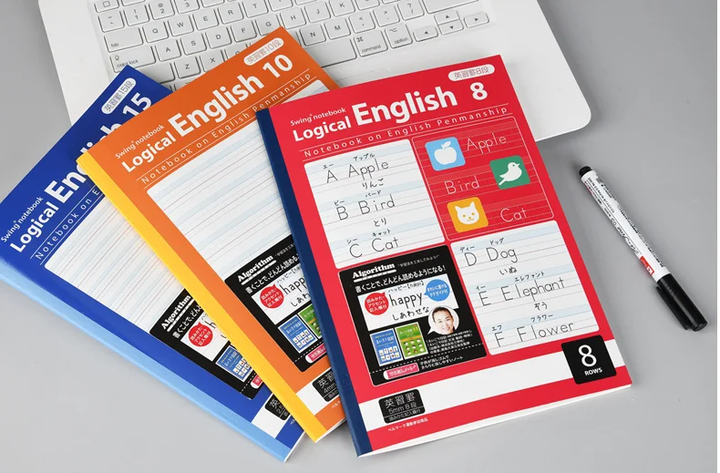 Недорогая китайская тетрадь для упражнений на английском языке с 4 линиями заказ учеников