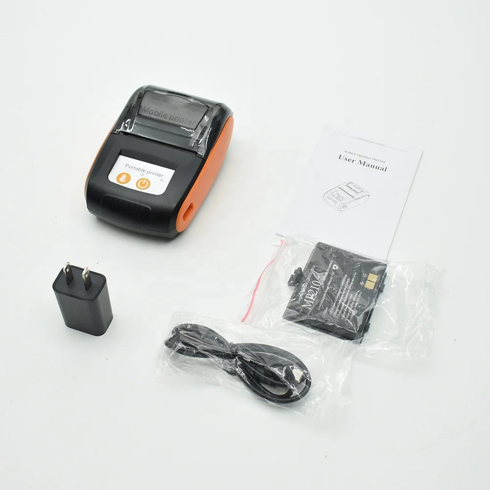 Portable Mini Printer Wireless Bluetooth Mobile Handheld 58mm Thermal Receipt Printer With Battery