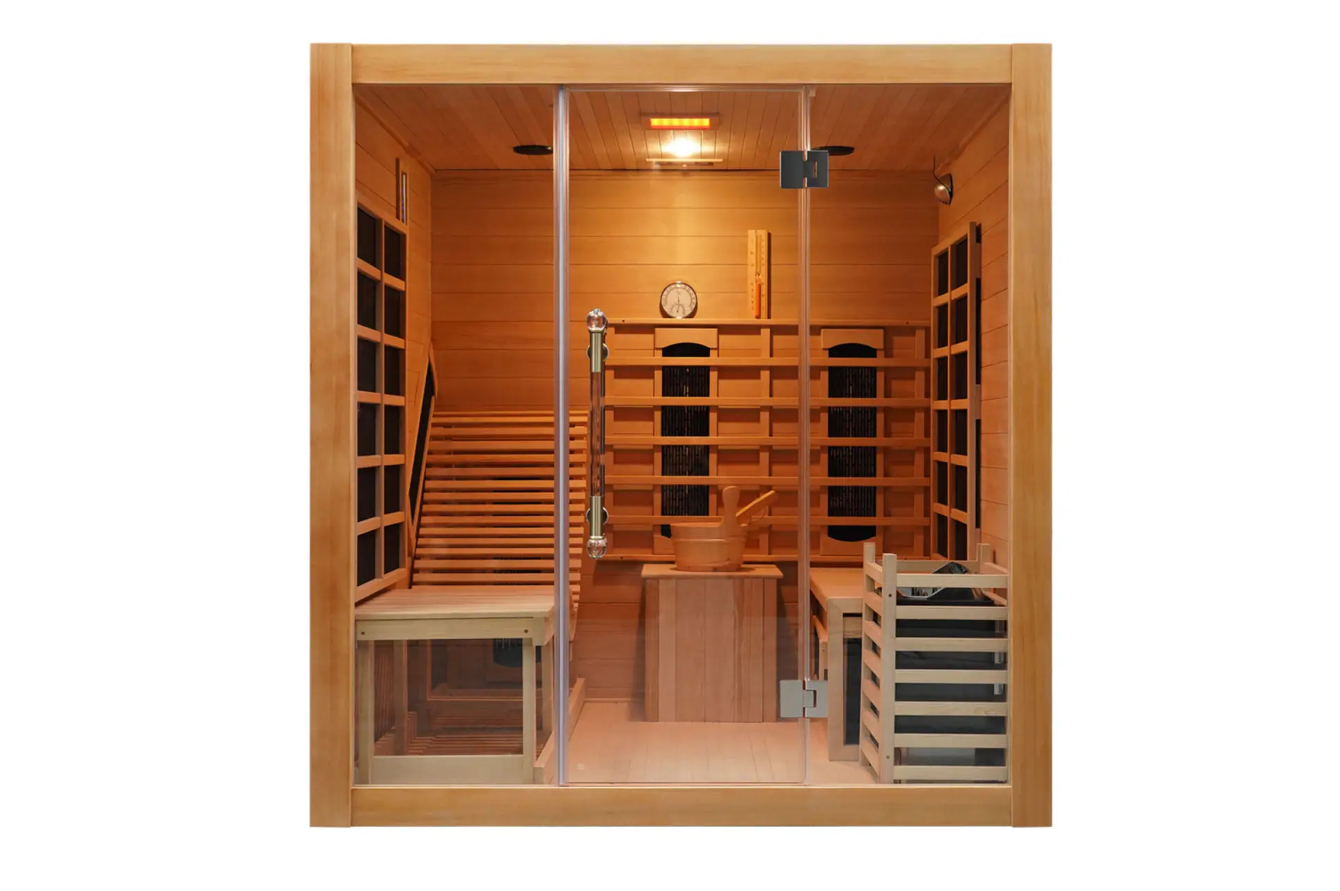 china-factory-traditional-combined-far-infrared-and-steam-sauna-room