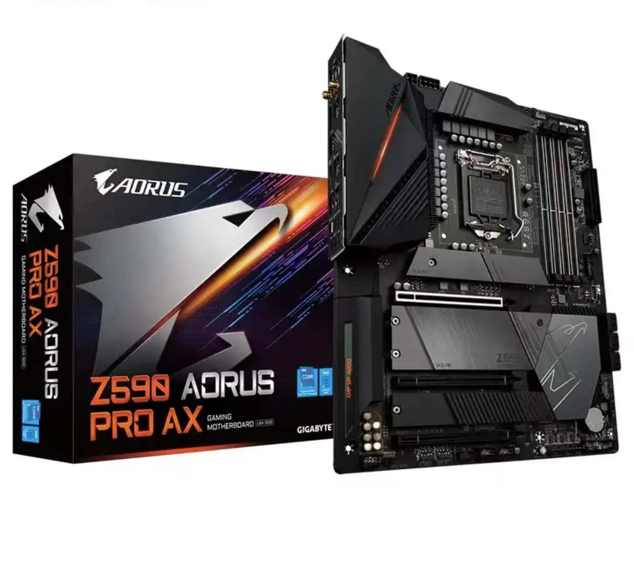 Комплект материнской платы ЦП Intel i9 11900K Z590 AORUS PRO AX version U set 2,5 ГГц 8 ядер 16 потоков