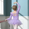 Purple long sleeves suit