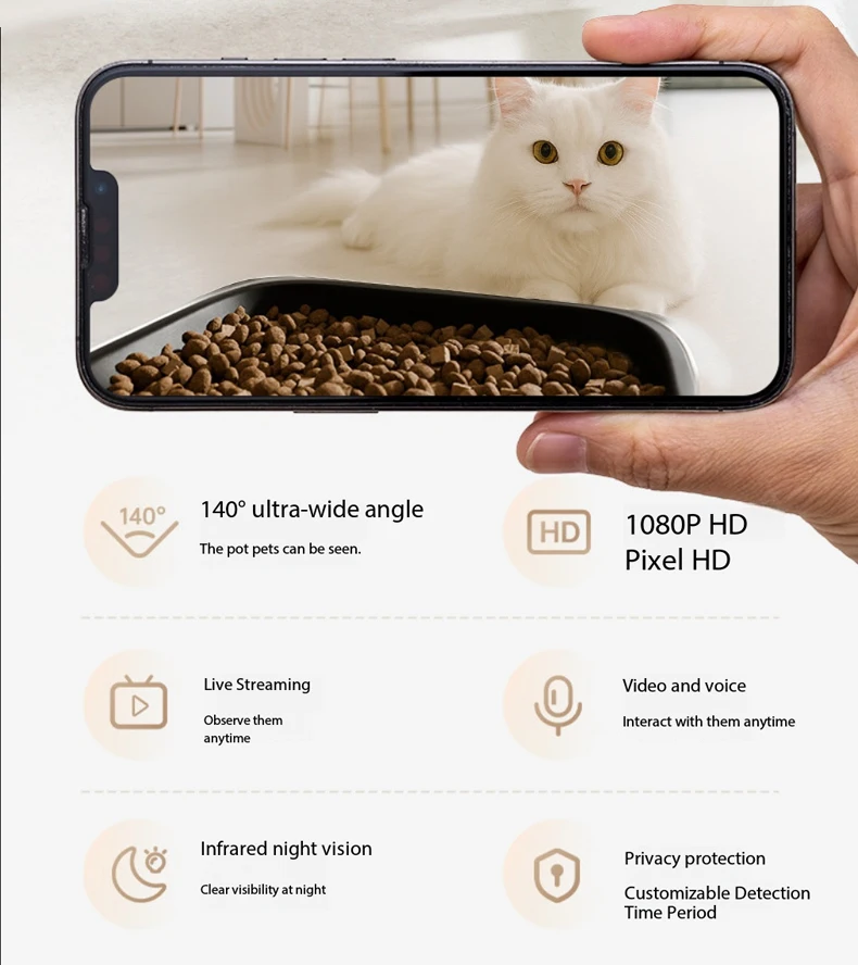 product smart automatic pet feeder water dispenser all in one machine app remote timed food water bowl for cats dogs-3