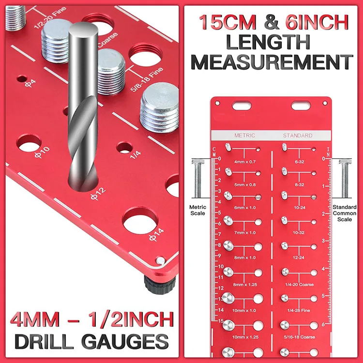 34 Nut And Bolt Thread Checker Bolt Size And Thread Gauge 19 Standard ...