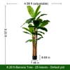 Arbre à bananes artificiel de 250 cm (8,2 pi)