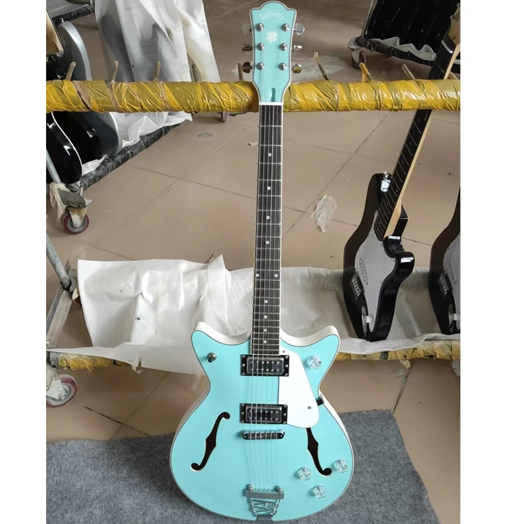 Left Hand White Semi Hollow Body Guitar Electric Guitar Oem Ja Buy