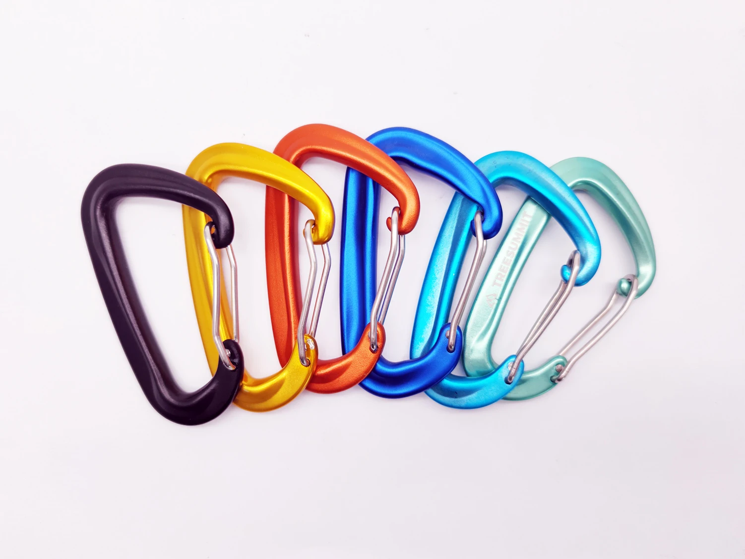 Outdoor Double Camping Hammock Aluminum carabiner Camping Safety tent 12KN EN362 lightweight mosquetones de escalada de 25kn