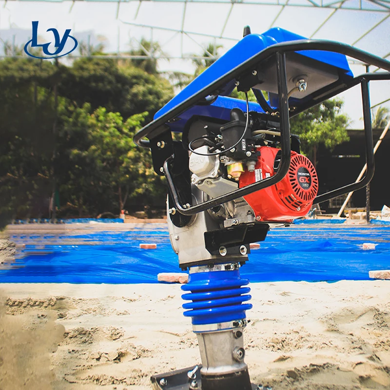 Вибрационные бензиновые ударные тамперы для уплотнения тротуара HCR125