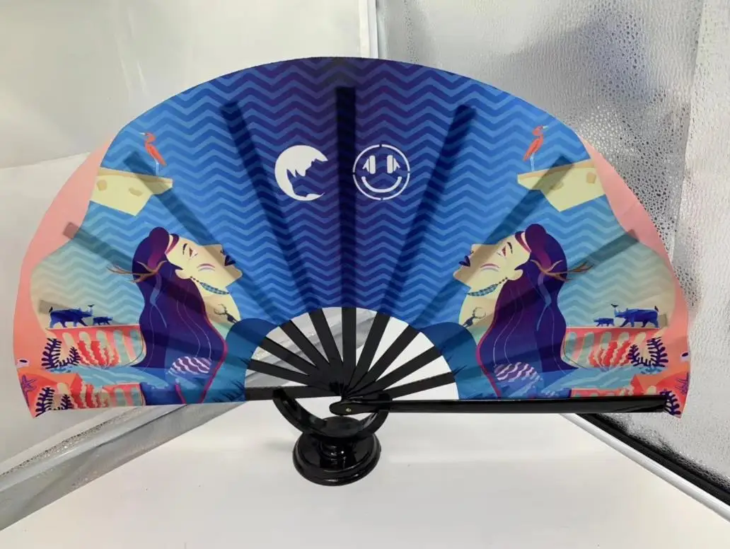 Iraq Soccer Tournament Hand Fan Decorative Folding Fan For Fans_voghion.com
