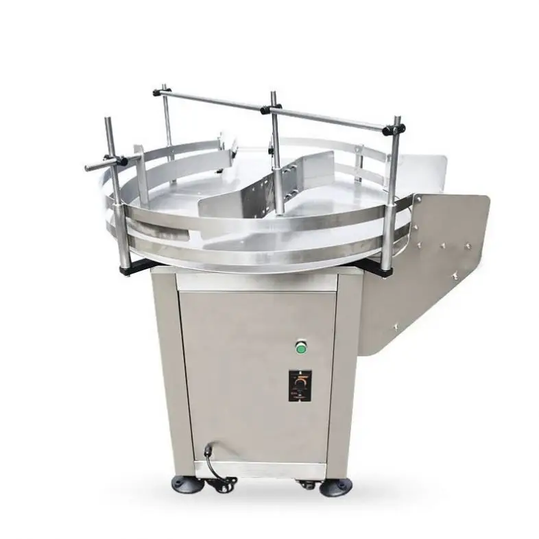 TEBAK Automatic Plastic Glass Bottle Turntable Machine Unscrambler Bottle Feeder for Production Line