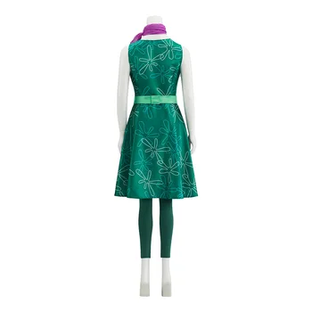 Adult Halloween Role Play Movie Inside Out Disgust Cosplay Costume DISN-009