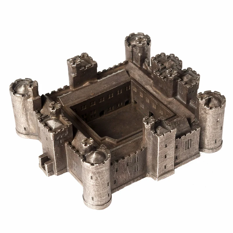product custom miniature medieval house souvenir sculpture bronze resin bodiam castle architectural model figurine hogwarts castle model-7