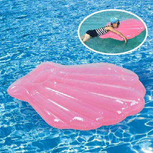 Flotteur Piscine Gonflable Coquillage Géant – 120x120x120 Cm – Avec Boule De Perles – 1-2 Personnes
