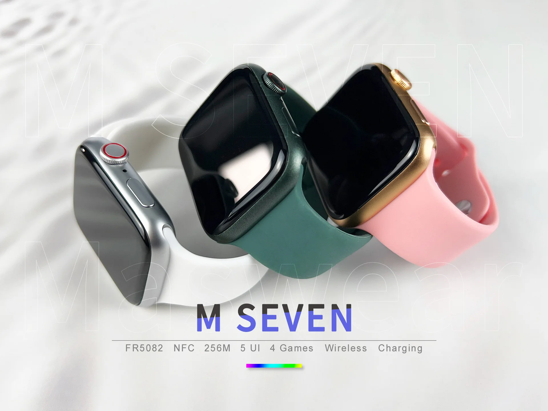 Reloj Inteligente Iwo Series 7,Cargador Inalámbrico M Seven,2022 - Buy M 7,M  Siete Reloj Inteligente,M Siete Smartwatch Product on Alibaba.com