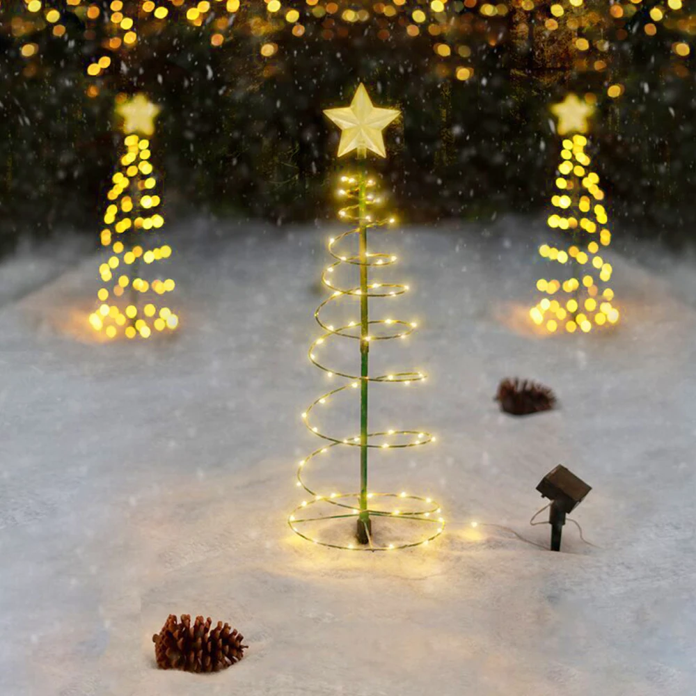 Spiral Tree Light with Remote Control for Outdoor Christmas