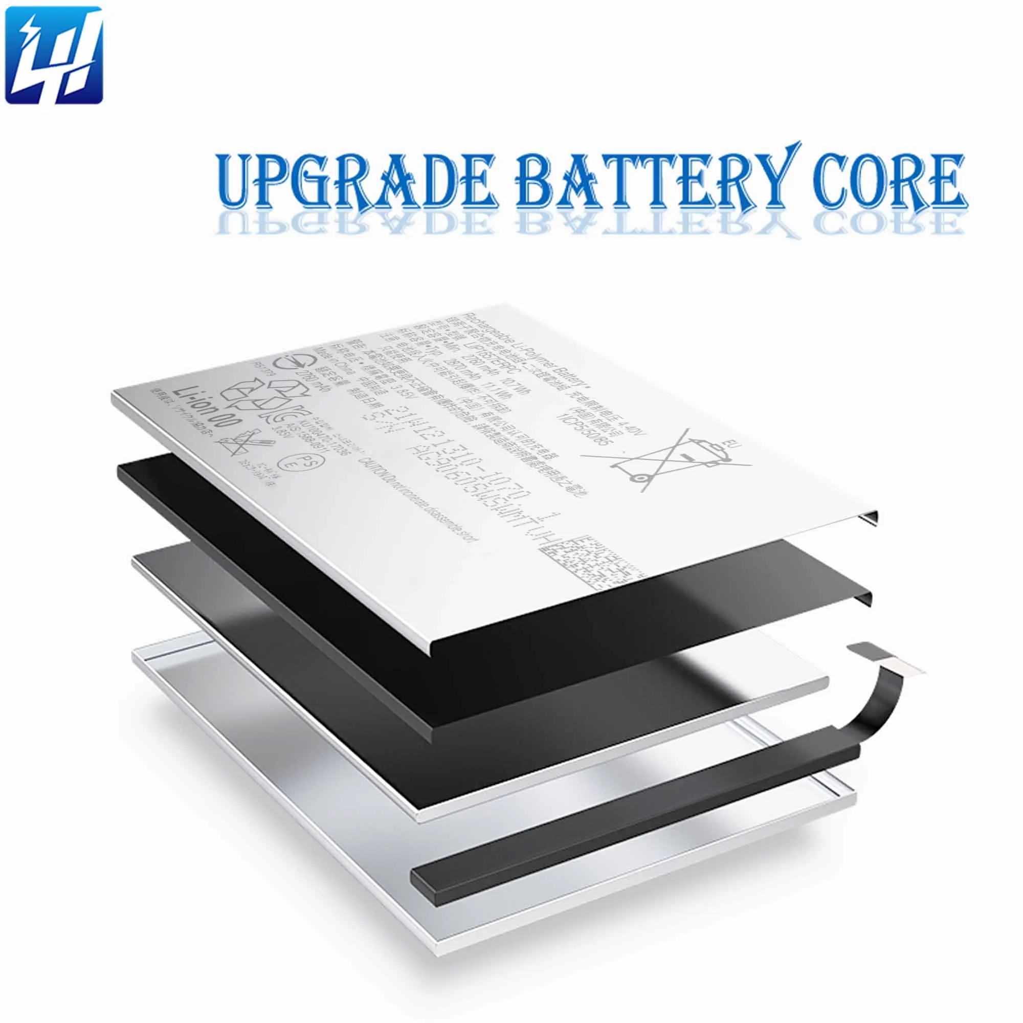 Bateria para substituição de smartphone Sony Xperia XZ2 Compact, 2870mAh, LIP1657ERPC, XZ2 Bateria para substituição de smartphone Sony Xperia XZ2 Compact, 2870mAh, LIP1657ERPC, XZ2