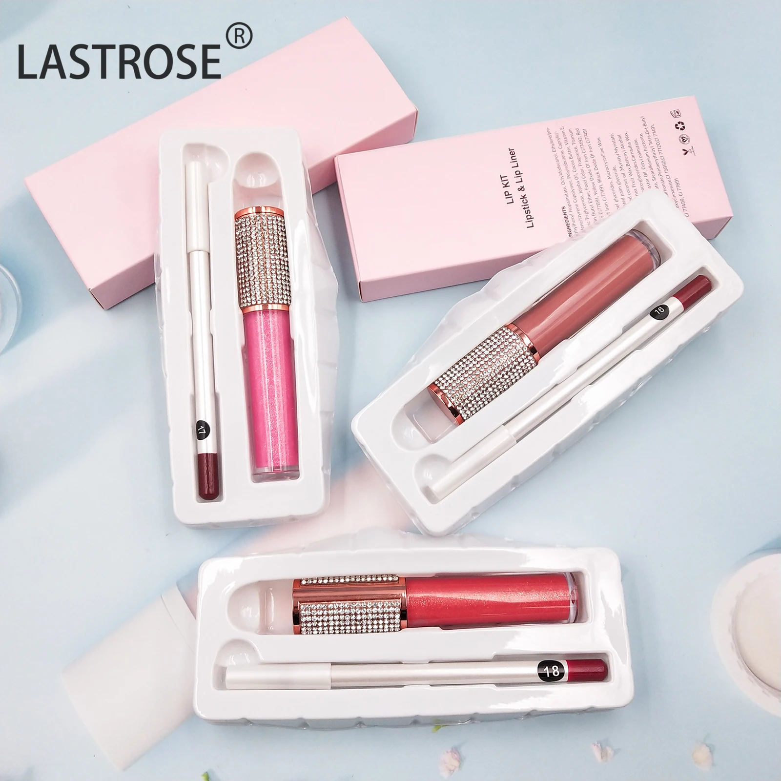 Low Moq Private Label Liquid Matte Lipstick And Lip Liner Set Wholesale