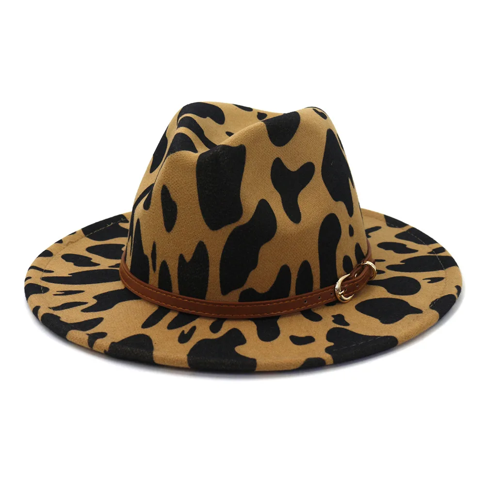 leopard print panama hat