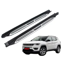 Aluminum SUV Running Board Side Step Bar for Jeep Compass Accessories 2017 2018 2019