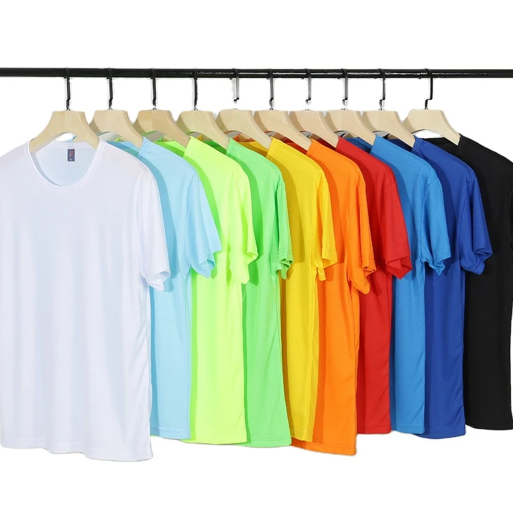 Wholesale Wholesale bulk t-shirt sports running plain shirts 100% polyester active shirts design your own t shirt From m.alibaba.com