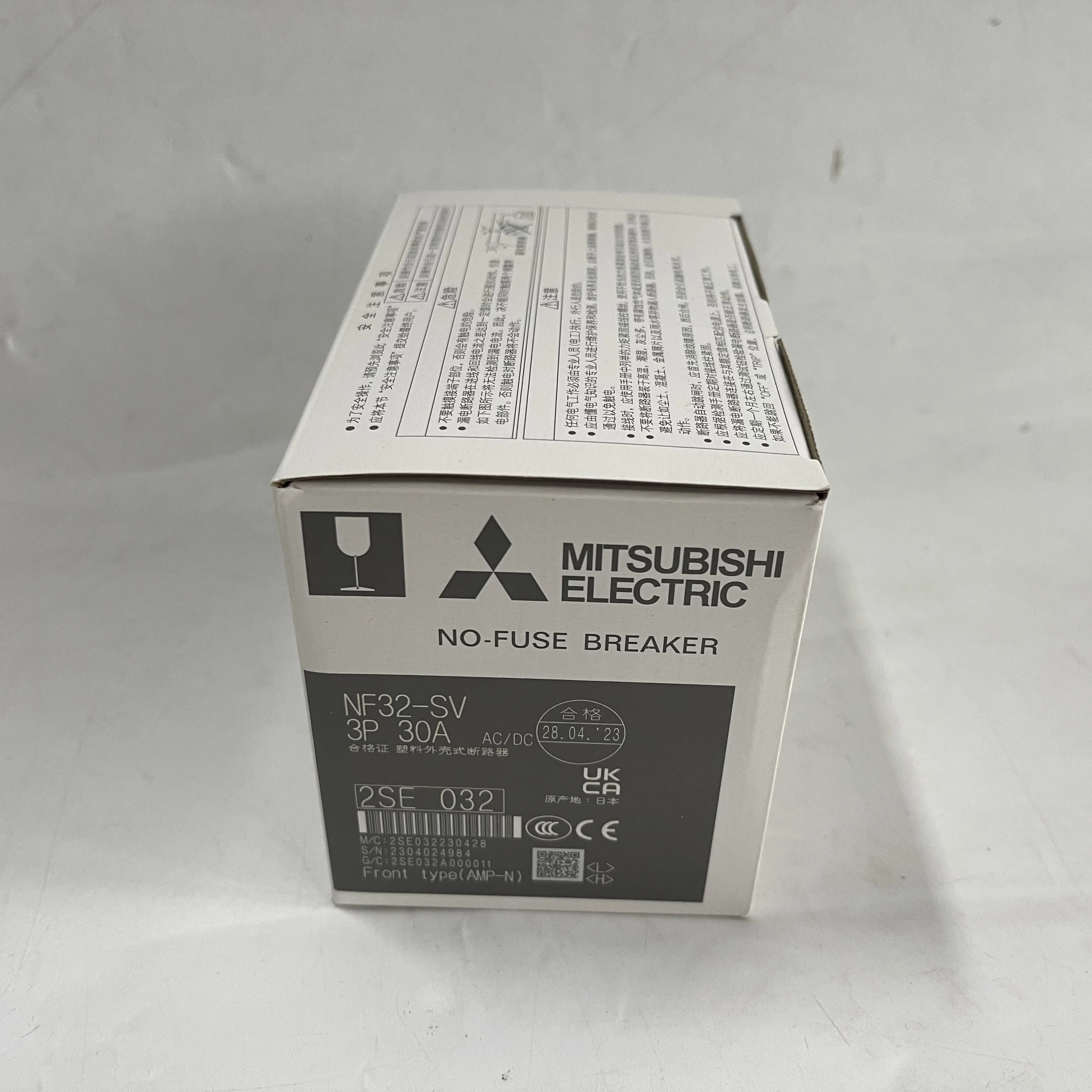 Mitsubishi No-Fuse Breaker NF32-SV 3P 30A