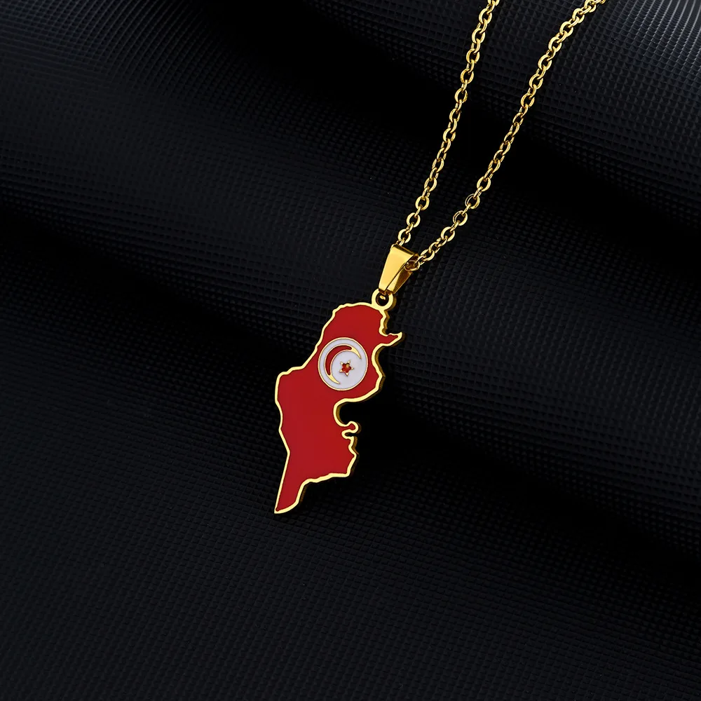 Africa Map Necklace