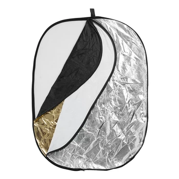 GODOX 5in1 Reflector Board 100x150cm Easy Carrying Photo Photography Reflector Oval Collapsible for Flash Light Foldable