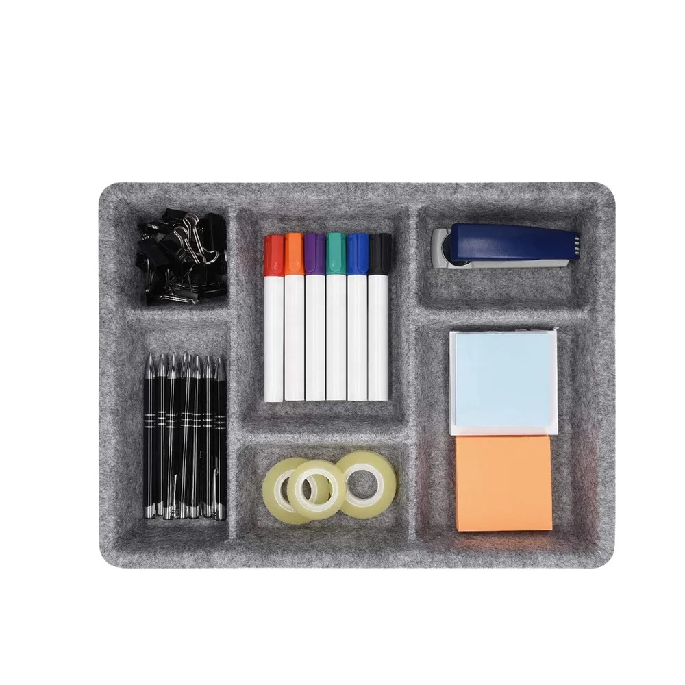 Eco Friendly Polyester Felt Mini Drawer Closet Organizer Set for Sundries