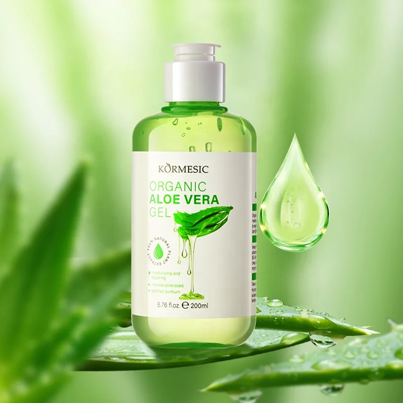 OEM Private Label 100% Pure Smoothing Organic Natural Moisturizing Whitening Repair Aloe Vera Gel