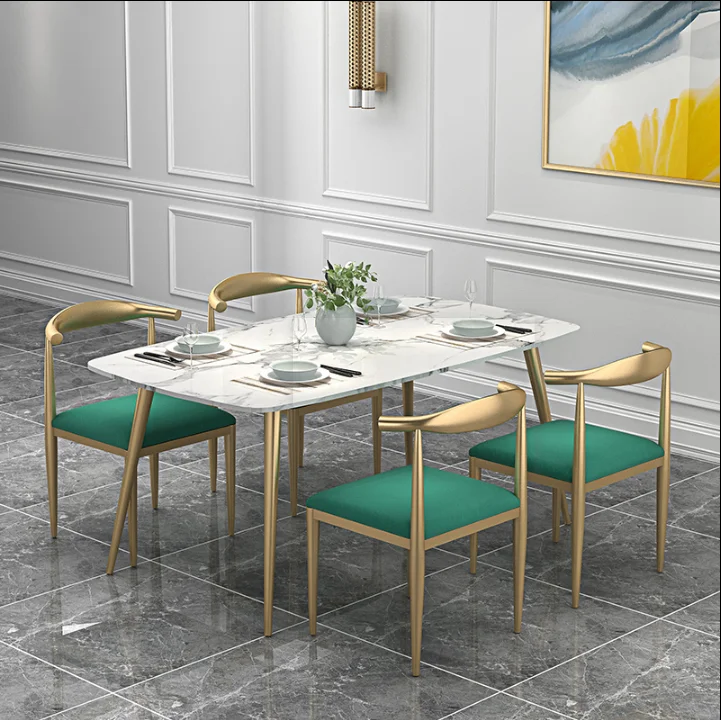 north europe marble table rectangle modern contracted table small family home