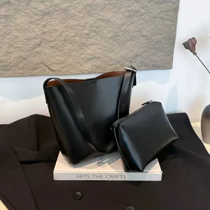 Kalanta 2026 Large Capacity Women Tote Bag Women Handbags Shoulder Bucket Bag Set Purses PU Trend Fashion Daily Life Women Bag