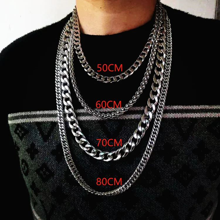 Hot Selling Gold Silver Plated Hip Hop Cuban Chain Jewelry 50cm To 80cm Miami Cuban Necklace Buy Cuban Necklace Miami Cuban Chain Necklace Gold Cuban Chain Necklace Product On Alibaba Com