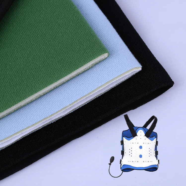 Hot Sales Environmental Pu Foam Laminated Fabric Foam Covered in Velvet Medical Device Laminated Fabric Sponge Composite Fabric