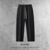 Straight leg pants-black