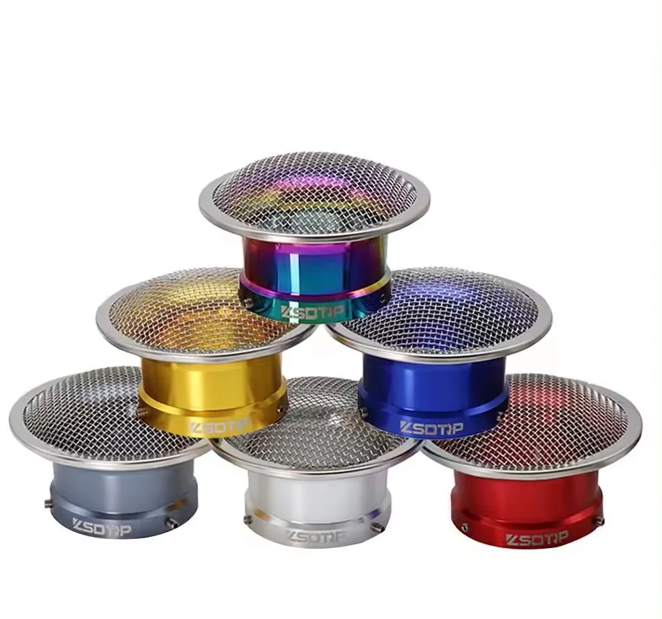 Hihaha 2.17" Velocity Stack Motorcycle Carburetor Air Filters Carb Funnel Trumpet